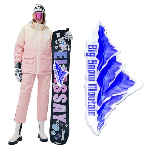 MytaYt 3D Snowboard Stomp Pad Schneeberg Transparentes Stomp Pad Snowboard Anti-Rutsch-Pad Selbstklebend für Winter Schnee Ski Zubehör, Snowboards Grip Pads-Blau von MytaYt