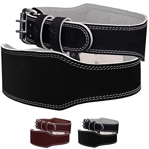 Mytra Fusion 4 inch Leather Weight Lifting Belt von Mytra Fusion