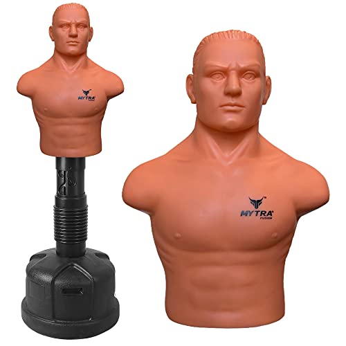 Mytra Fusion Big Bob Dummy Pedestal Boxing Bag Martial Arts Focus Punching Dummy Free Standing Punching Target Boxing Bob Dummy MMA Training Target Freestanding Punch Bag Strike Bag Training Punching von Mytra Fusion