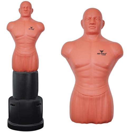 Mytra Fusion Big Bob Dummy XL Pedestal Boxing Bag Martial Arts Focus Punching Dummy Free Standing Punching Target Boxing Bob Dummy MMA Training Target Freestanding Punch Bag Strike Bag Training Punchi von Mytra Fusion