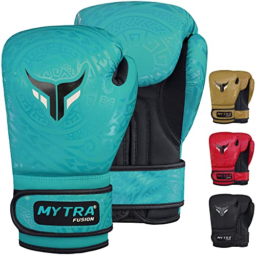 Mytra Fusion kinder boxhandschuhe - kickbox handschuhe kinder für Training, Boxsack, Muay Thai, MMA, Kämpfen kampfsport und boxhandschuhe kinder (Turquoise, 4-oz) von Mytra Fusion