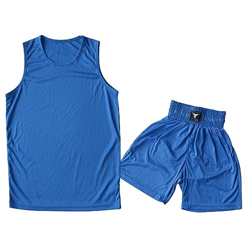 Mytra Fusion Kids Boxing Uniform 2er-Pack Junior-Boxanzug (4XS (7-8 Years), Blue) von Mytra Fusion