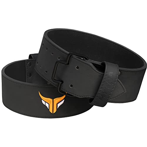 Mytra Fusion Lifting Belt mit Auslöseschnalle gewichthebergürtel Herren, Damen Training, Kraftdreikampf, Fitnessübungen, gewichthebergürtel (Black, XS) von Mytra Fusion