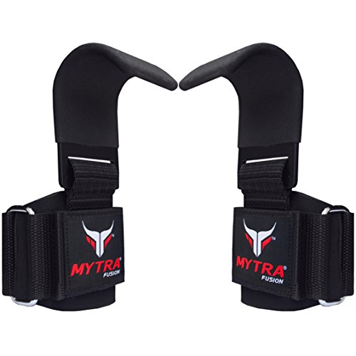 Mytra Fusion Power Weight Lifting Gym Bar Straps Haken Bar Paar (Black) von Mytra Fusion