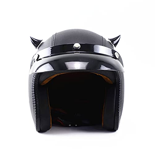 2 Stück Motorradhelm Teufelshörner Luky Funny Decoration Elektroauto Helm mit Saugnapf für Motorrad Fahrrad Kopfbedeckungen Zubehör-4colors (rosarot) von N+B