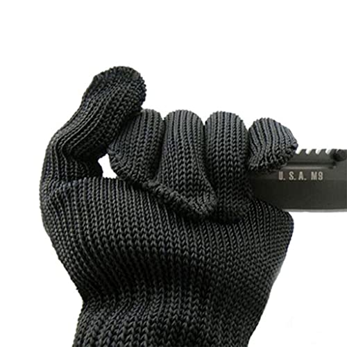 N//B Schnittfeste Handschuhe Stahldrahthandschuhe Sicherheit Anti-Schneiden Verschleißfeste Küchenarbeitshandschuhe Gartensichere Handschuhe, 1 Paar von N//B