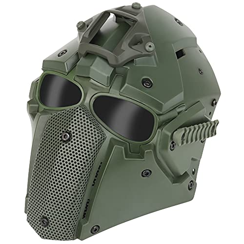 NC Airsoft Paintball Maske Mit Brille Taktische Vollgesichtsmaske Für Outdoor Jagd Schießen Zubehör Militärische Kriegsspiel Schutzmaske von NC