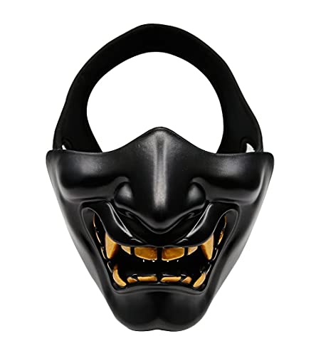 NC Böses Dämonenmonster Kabuki Samurai Prajna Ghost Halbmaske, Halloween, Airsoft Halbmaske Für Cs War Game NC Böses Dämonenmonster Kabuki Samurai Prajna Ghost Halbmaske, Halloween, Airsoft Halbmaske Für Cs War Game von NC