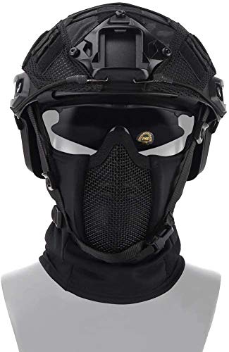 NC Faltbare Design Balaclava Mesh Maske, Taktische Luftpistole Vollgesichtsschutz Balaclava Mesh Mask Ninja Style von N\C