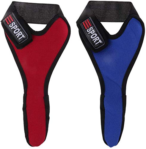 Einstellbare Zeigefinger Protektoren Anti-Rutsch Ein Finger Angeln Handschuhe Casting Finger Guard Rot und Blau von N/W