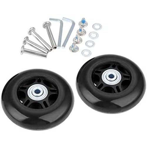 N/W Lovetao rollen für Gepäck, Koffer, 64 x 18 mm, mit ABEC 608zz Inline Outdoor Skate räder, ein Satz von (2) Rollen (OD:64 W: 18 ID:6 Achsen: 30 & 35 von N/W