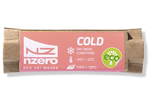 NZEROWAX – Öko-Kaltwachs – kaltrosa Farbe – Pink, 50 g | Bio-Pflanzenwachs für trockene Schneeverhältnisse, -4 ºC/-12 ºC, Ski von N-ZERO