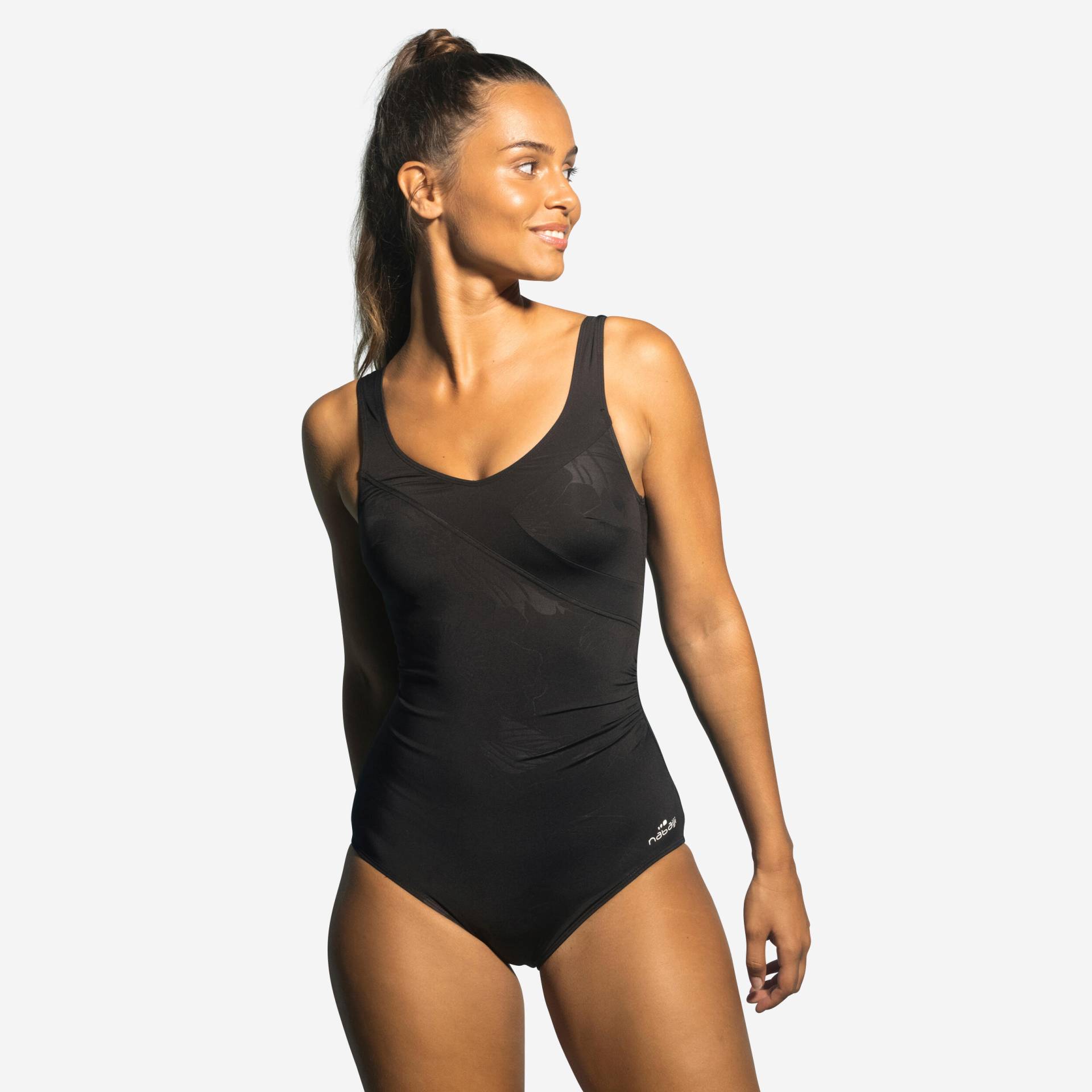 Badeanzug Karli Lys figurformend Aquagym Damen schwarz von NABAIJI