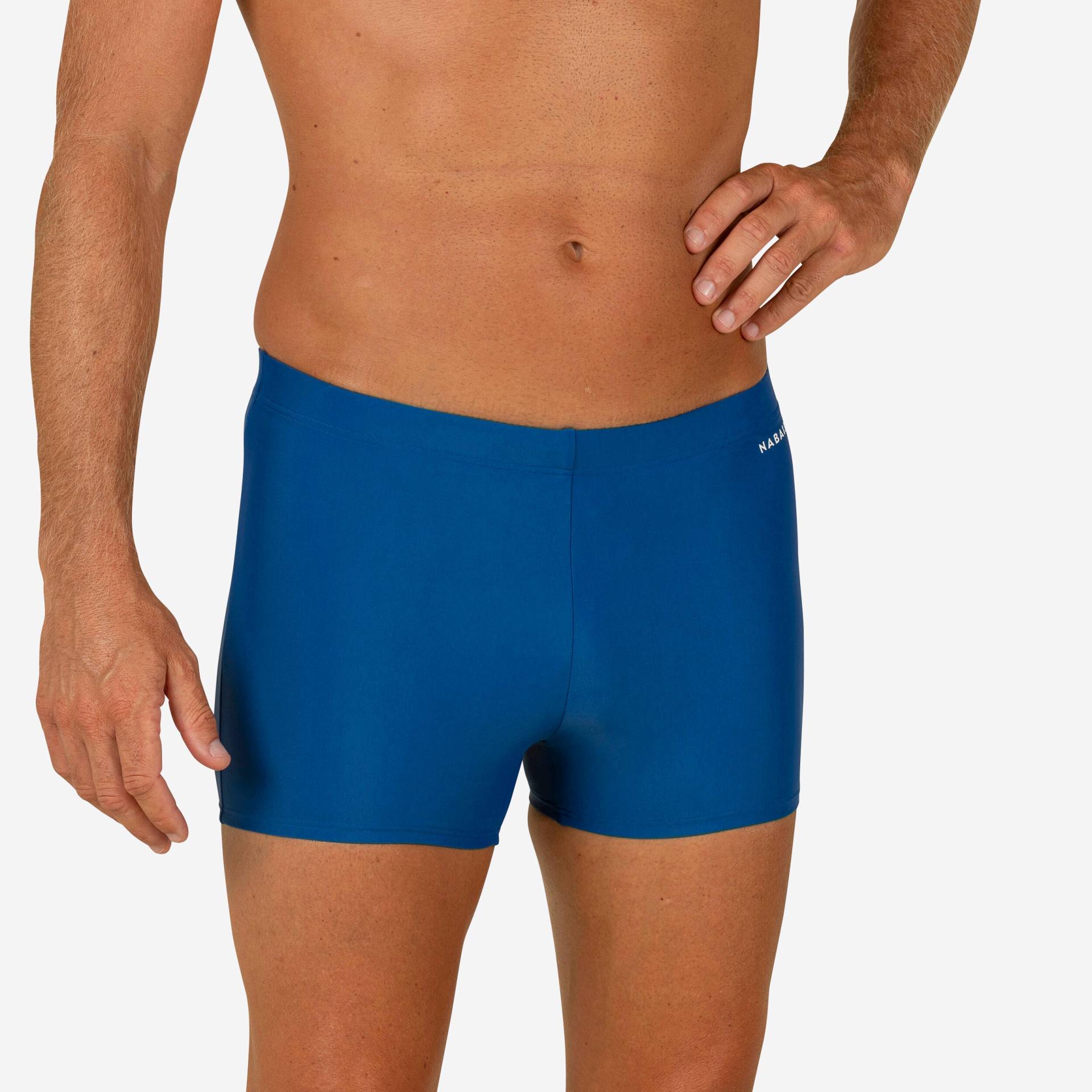 Badehose Boxer Herren - 100 Basic blau von NABAIJI