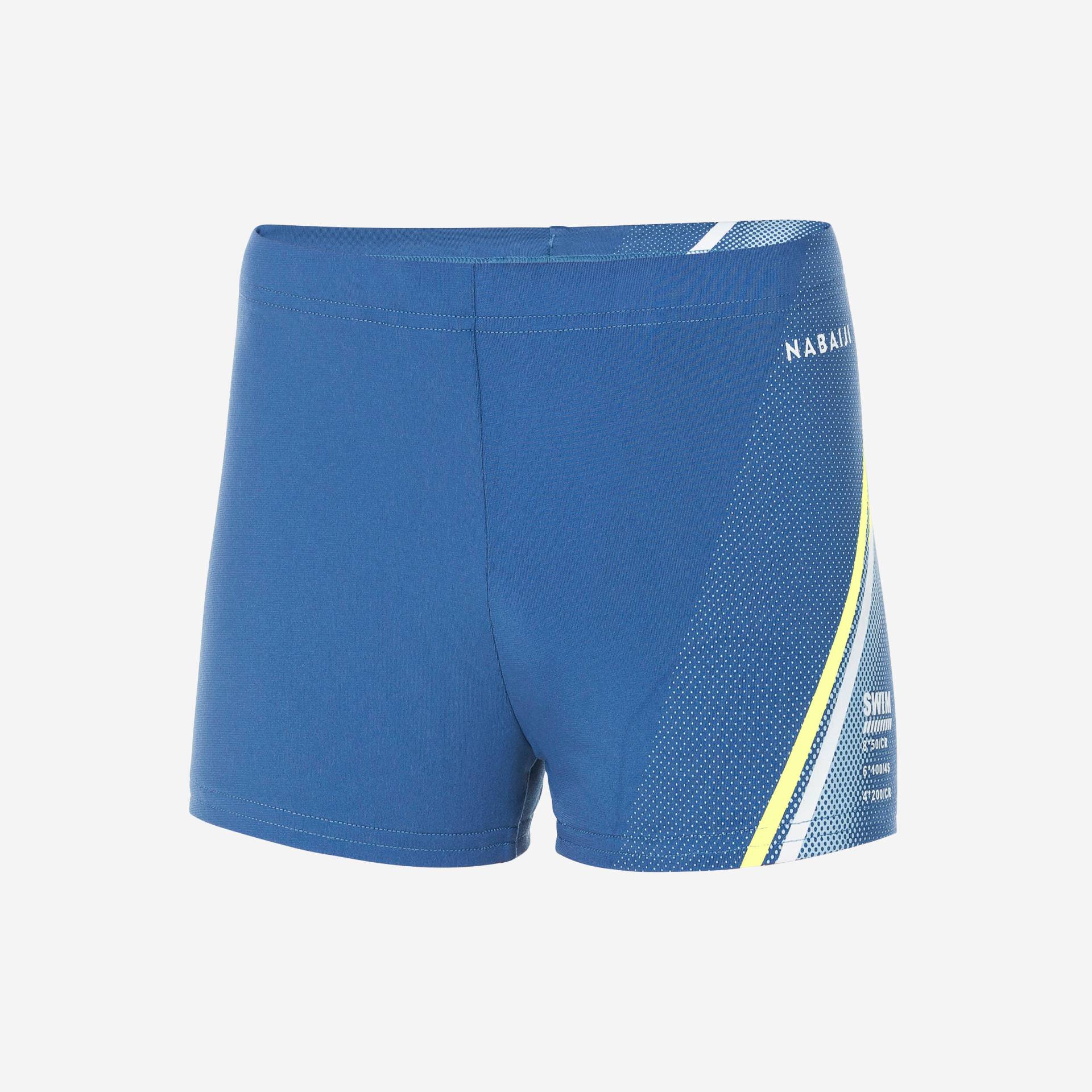 Badehose Boxer Jungen - Fitib Line blau/gelb von NABAIJI