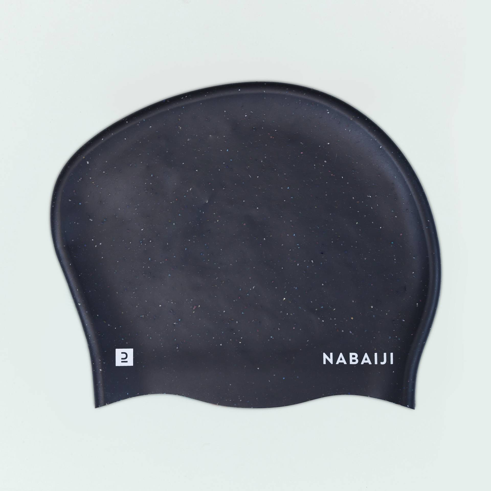 Badekappe Silikon Einheitsgröße langes Haar - schwarz von NABAIJI