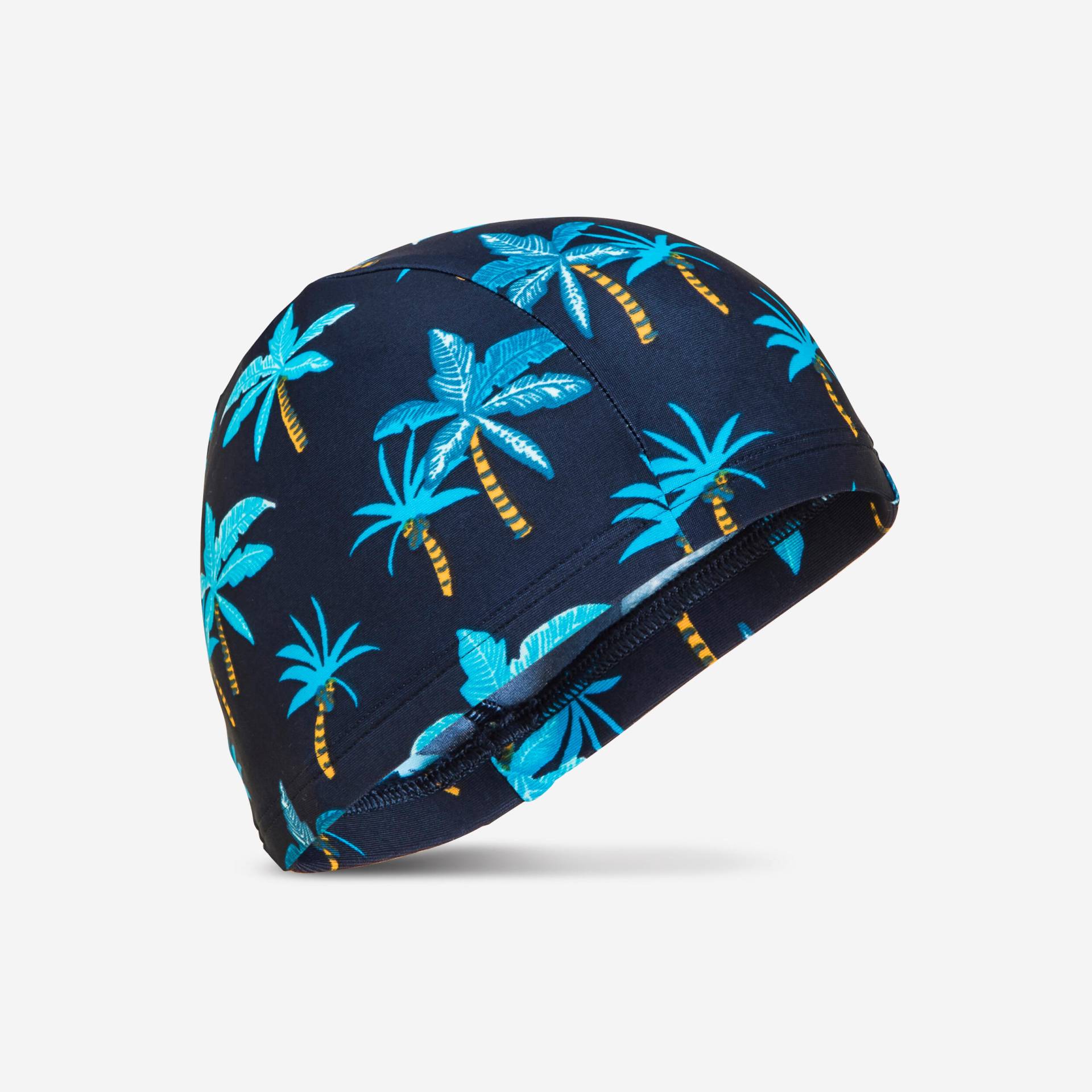 Badekappe Stoff Palm Größe S marineblau von NABAIJI