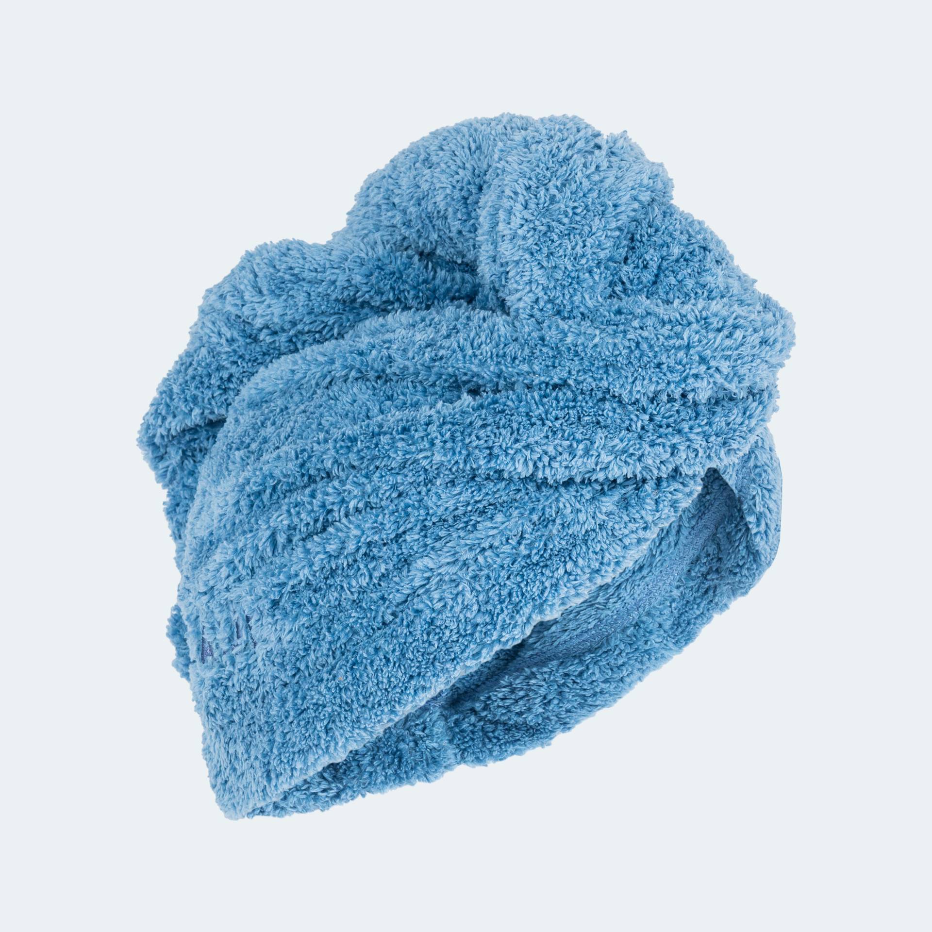 Haar-Handtuch Mikrofaser weich blau von NABAIJI