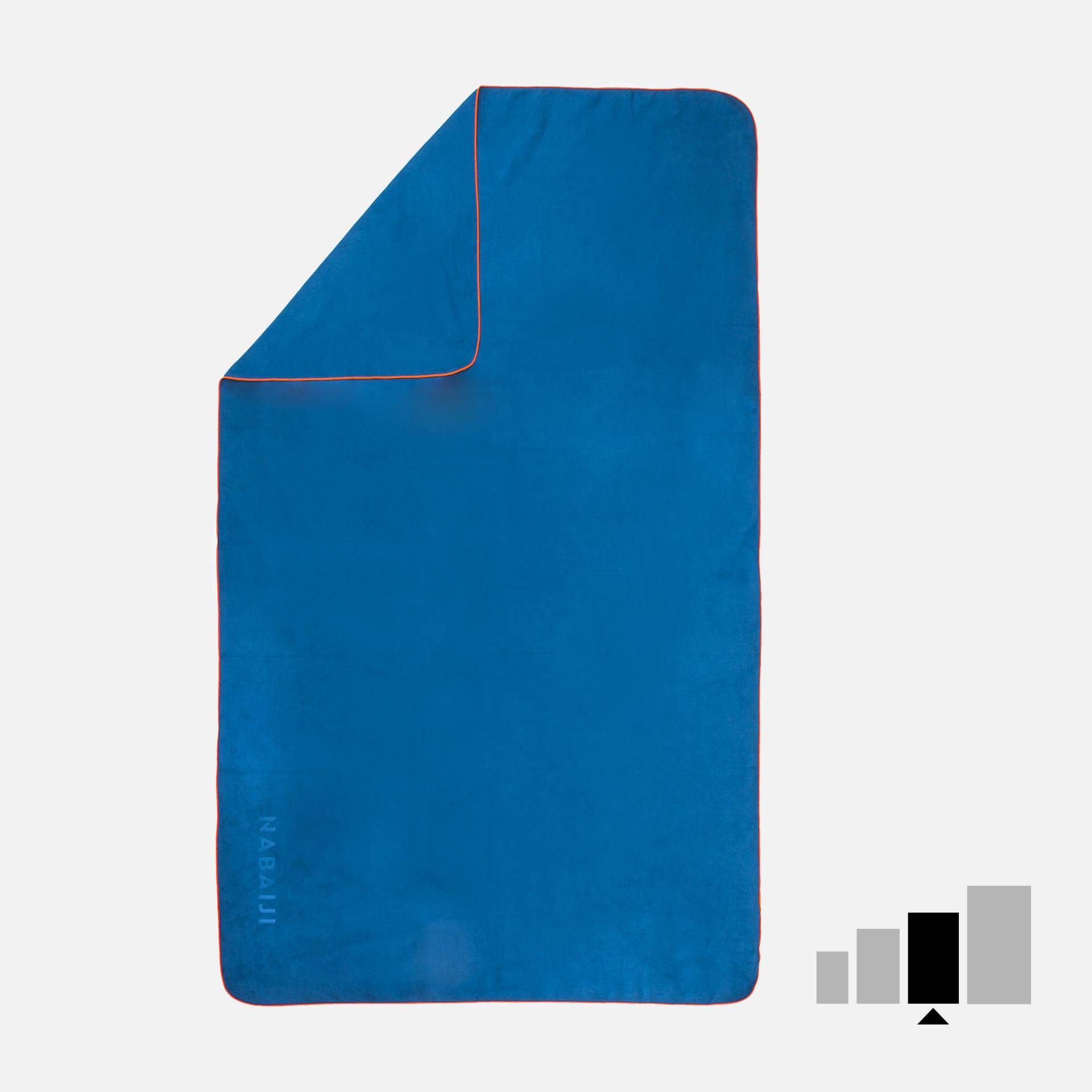 Mikrofaser-Handtuch Größe L 80 × 130 cm - blau von NABAIJI