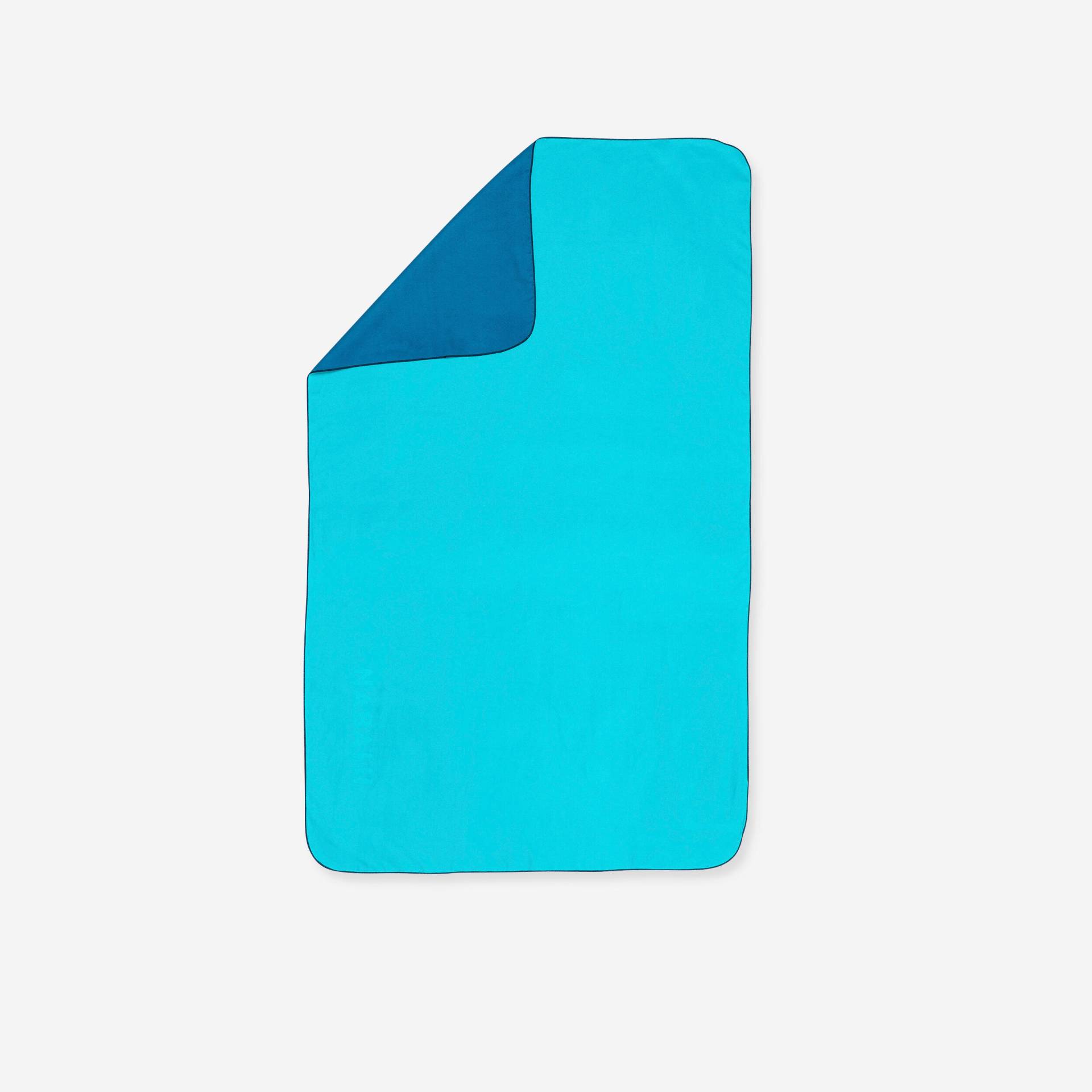 Mikrofaser-Handtuch L 80 × 130 cm - blau/grün von NABAIJI