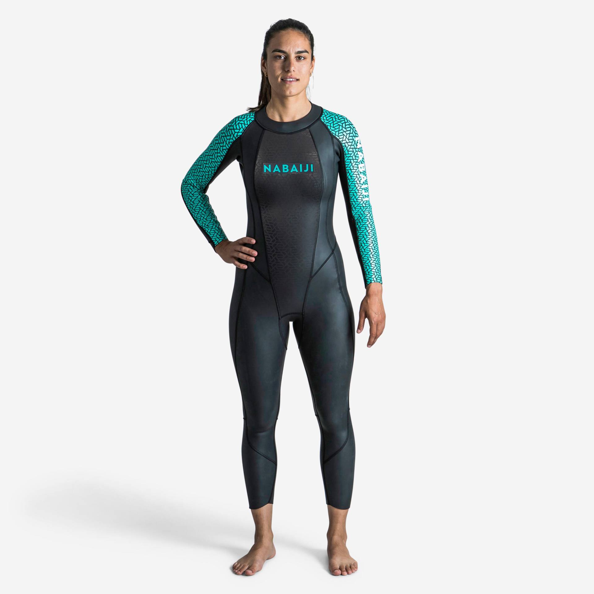 Neoprenanzug Damen 2,5/2 mm Freiwasserschwimmen - OWS 500 Glide Skin von NABAIJI
