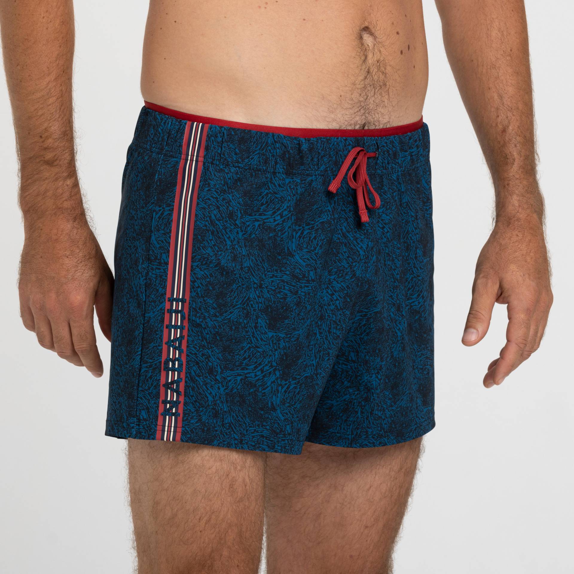 Schwimmshorts Herren kurz - 100 Tega schwarz von NABAIJI