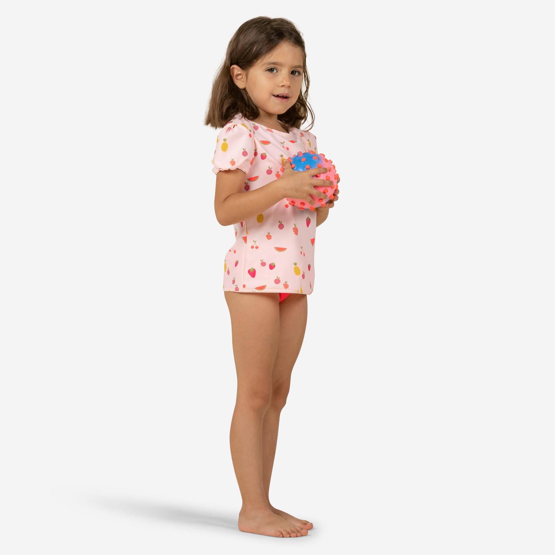 Tankini-Top Baby Mädchen - Druckmotiv Früchte rosa von NABAIJI