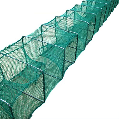 NACHEN Fischernetz Faltbare Fischkäfig Loach Shrimp Net,Blue,1.4M von NACHEN