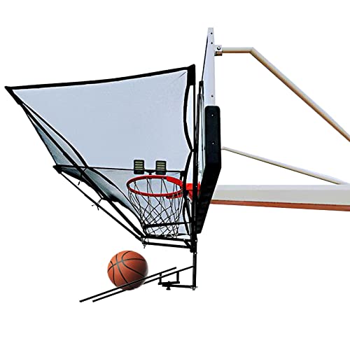 Basketball-Rebound-Netz-Rückführungssystem, faltbar, schwarzes Eisen-Schießübungs-Rebounder-Aufsatz, um 180° drehbar von NADYE
