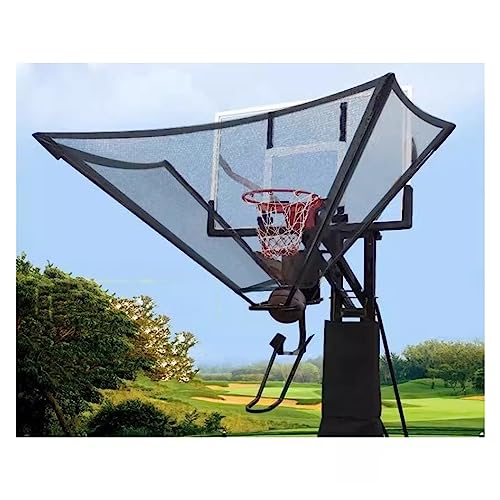 Basketballball-Rücklaufsystem, Basketball-Rebounder-Gerät mit 180°-Rücklaufrutsche für Basketballkörbe im Innen- und Außenbereich von NADYE