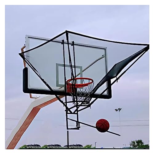 Rücklaufsystem für Basketball, Basketball-Rebounder-Gerät mit 180°-Rücklaufrutsche für alle Basketballarten von NADYE