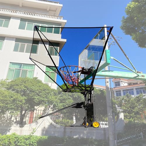 Tragbarer Ball-Returner für Basketballkorb mit Rädern, Basketball-Rebounder-Netz-Return-System mit Rutsche von NADYE