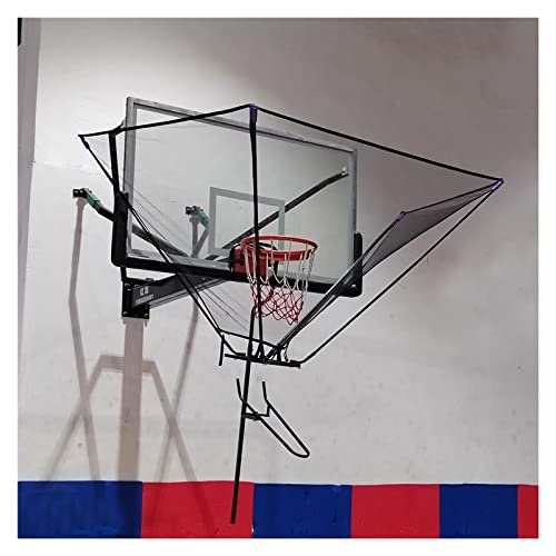 Tragbares Ballrücklaufsystem für traditionelle Basketballkörbe zur Stangen-/Wandmontage, faltbares Basketball-Rückprallnetz für den Innen- und Außenbereich von NADYE