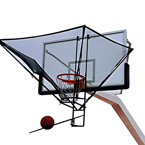 Tragbares Basketball-Rücklaufnetz, faltbares Schieß-Trainings-Rebounder-System mit um 180° drehbarer Rücklaufrutsche von NADYE