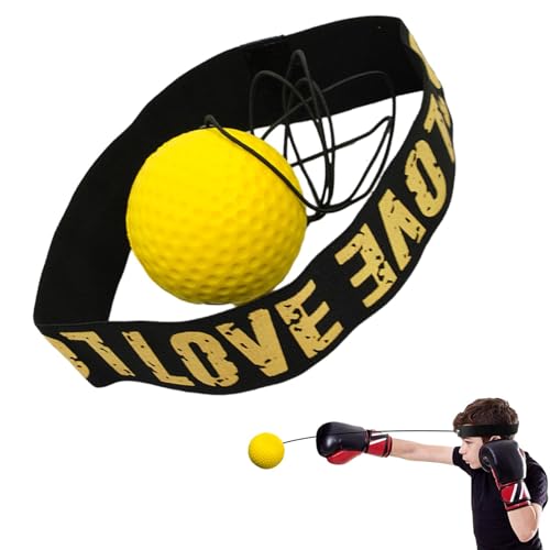 Boxball-Ausrüstung,Box-Reflexball-Stirnband-Set - Einsteigerfreundliches Reflexball-Stirnband | Trainieren Sie die Hand-Auge-Koordination mit Boxbällen für Schlafzimmer, Wohnzimmer, Innenhof, Parks un von NAIYAN