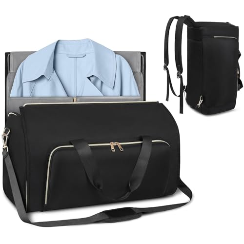 NAIYAN Duffle-Kleidertasche für die Reise,Kleidertasche Duffle | 2-in-1-Anzugtasche - Konvertierbare Reisetasche zum Handgepäck für Männer und Frauen – Hängekoffer, Anzug, Geschäftsreisetasche von NAIYAN