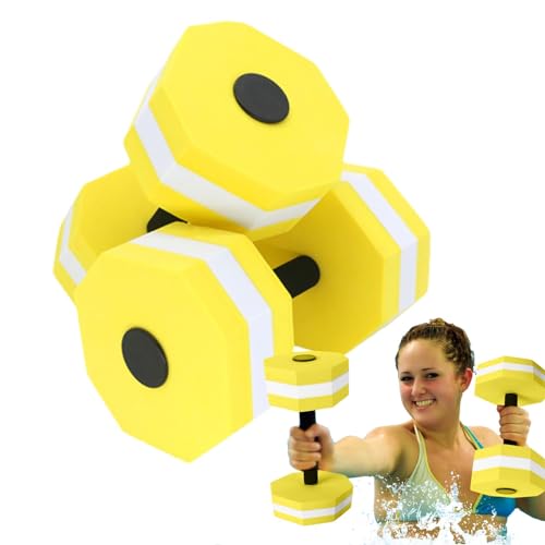 Wassergymnastik-Hanteln, Wasser-Aerobic-Gewichte | 1 Paar Sport-Hanteln für Wasserübungen aus EVA-Schaum - Wassergewichte-Handstange für Pool-Fitness, Wasser-Aerobic-Gewichtsverlust von NAIYAN