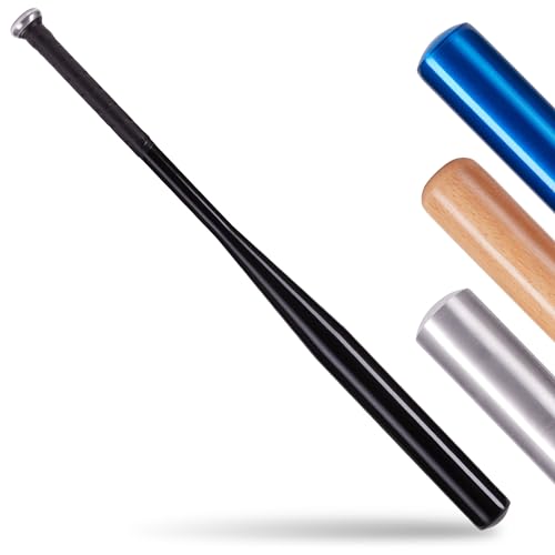 NAJATO Sports Baseballschläger – Baseballschläger aus Holz oder Aluminium – Robuster Baseballschläger mit rutschfestem Griff – 81 cm lang (Schwarz (Aluminium)) von NAJATO