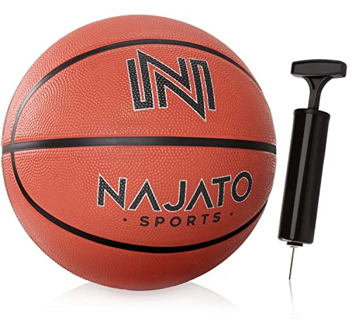 NAJATO Sports Basketball – Basketball Größe 7 inkl. Ballpumpe – Langlebiger Basketball für den Outdoor & Indoor Bereich von NAJATO