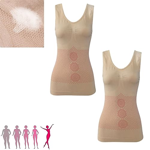 IONsWear Turmalin-Formungsweste, ionische Formungsweste für Frauen, Shaping-Lifting-Weste (Free Size (95lbs - 150lbs),B-2) von NAKEAH