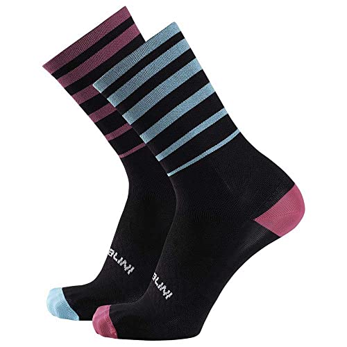 NALINI 03121901100C000.27 GRAVEL SOCKS (CMP) Unisex Adult Socks UNPAAR/SCHWARZ/CYCLAMEN/BLAU XXL von NALINI