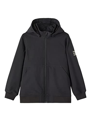 NAME IT Jungen Nkmalfa Jacket Badge Fo Noos Outerwear, Schwarz, 164 EU von NAME IT