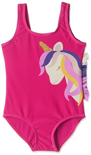 NAME IT Mädchen Nmfzella Swimsuit Noos Badeanzug, Pink Yarrow, 98-104 EU von NAME IT