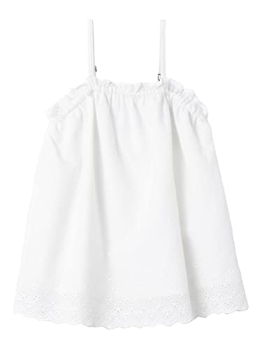 NAME IT Mädchen Nkffiona Short Strap Top Noos, Bright White, 116 von NAME IT