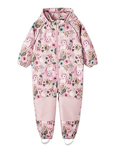 NAME IT Mädchen Nmfalfa Suit Floral 2fo Noos Regenanzug, Pink Nectar, 104 EU von NAME IT
