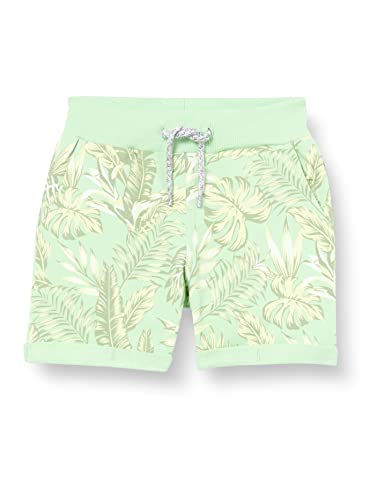 NAME IT Baby - Jungen Nmmvermo Aop Long Swe Shorts Unb F Noos, Green Ash, 86 von NAME IT