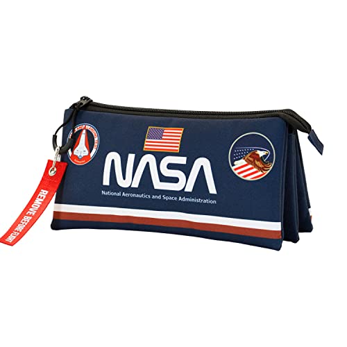 NASA Infinity-FAN Dreifach Federmäppchen, Blau von KARACTERMANIA