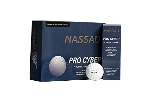 NASSAU Golf Balls PRO-Cyber Balls - Optimum Flight, White von NASSAU