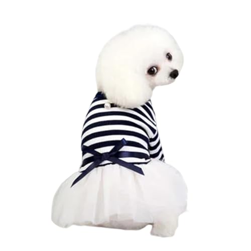NBHDWF Kleidung Sommer Haustierkleid Für Hunde Kleine Kleine Welpen Katzen -Hochzeitsrock Kleidung-Blau-XL von NBHDWF