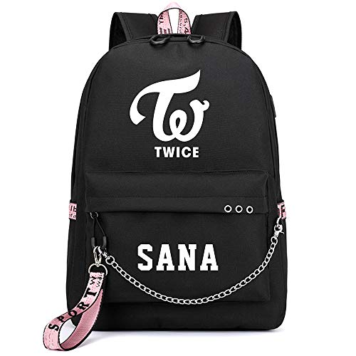 Kpop Twice Rucksack Student Daypack Schultasche College School Bookbag Geschenkwaren Laptoptasche Reise Schule Canvas Bags NA YEON JUNG YEON MOMO SANA JI Hyo MINA DAHYUN CHAE Young TZUYU von NCTCITY